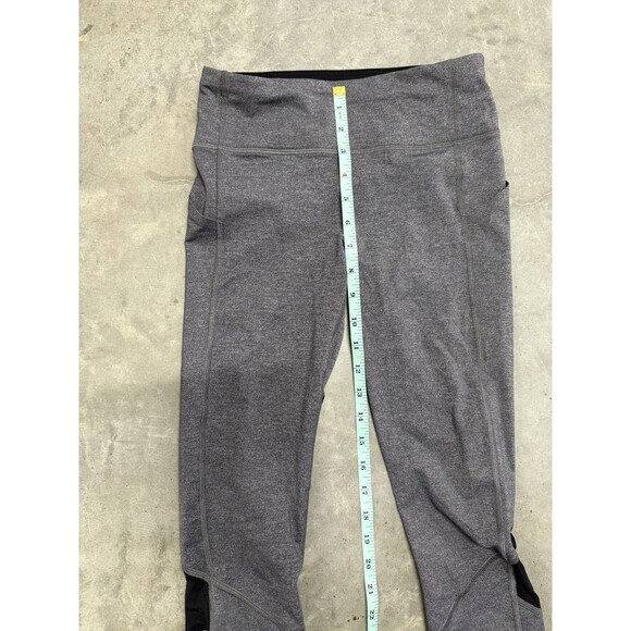 Lululemon Pace Rival Crop 22" Leggings Womens Gray Side Pockets. Sz 4 - Picture 6 of 16